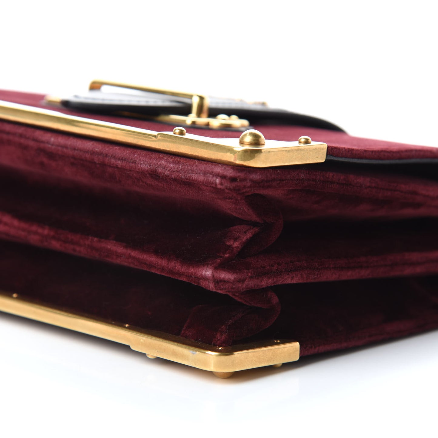 Velvet City Calfskin Cahier Bag Ribes Black