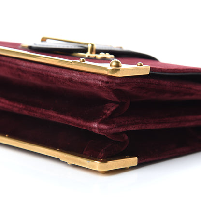Prada Velvet City Calfskin Cahier Bag Ribes Black 8 of 8