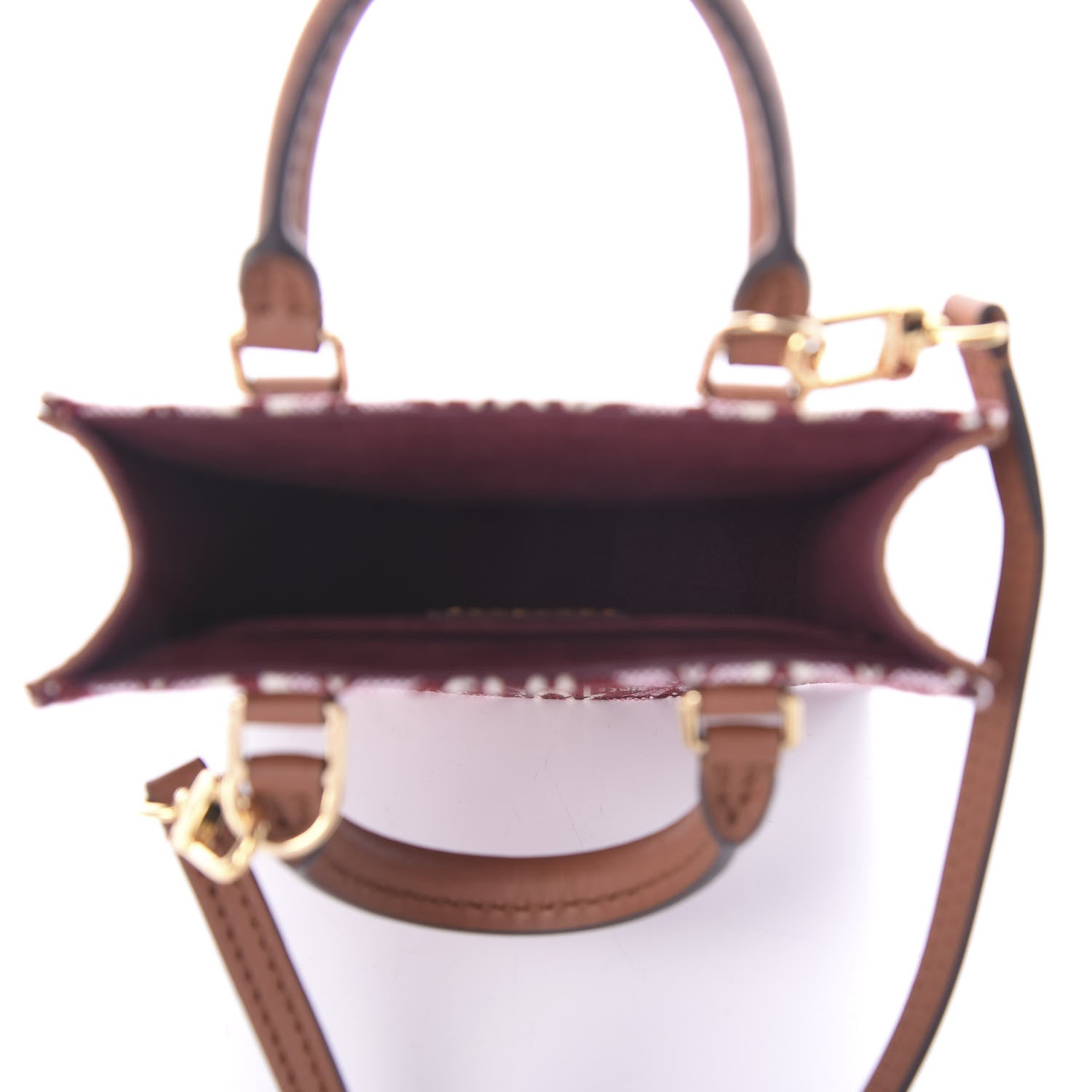 Louis Vuitton Jacquard Since 1854 Petit Sac Plat Bordeaux 6 of 10