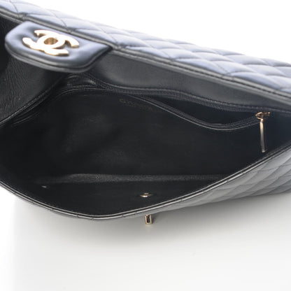 Chanel Lambskin Quilted Flap Clutch Black 5 of 8