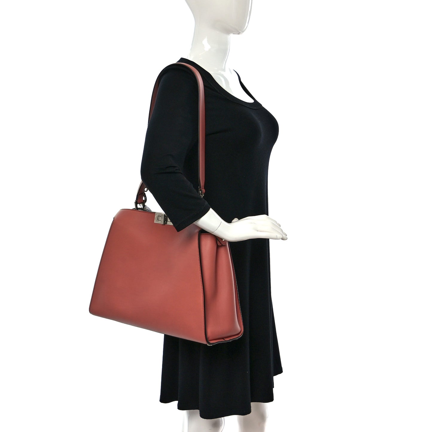 Vitello Tahiti Burro Large Peekaboo Iconic Essentially Satchel Macaron Foresta