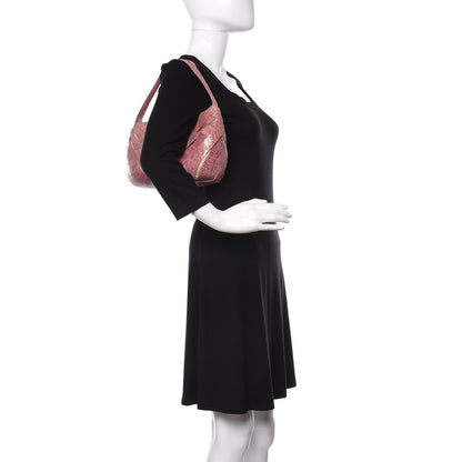 Nancy Gonzalez Crocodile Woven Shoulder Bag Pink 2 of 11