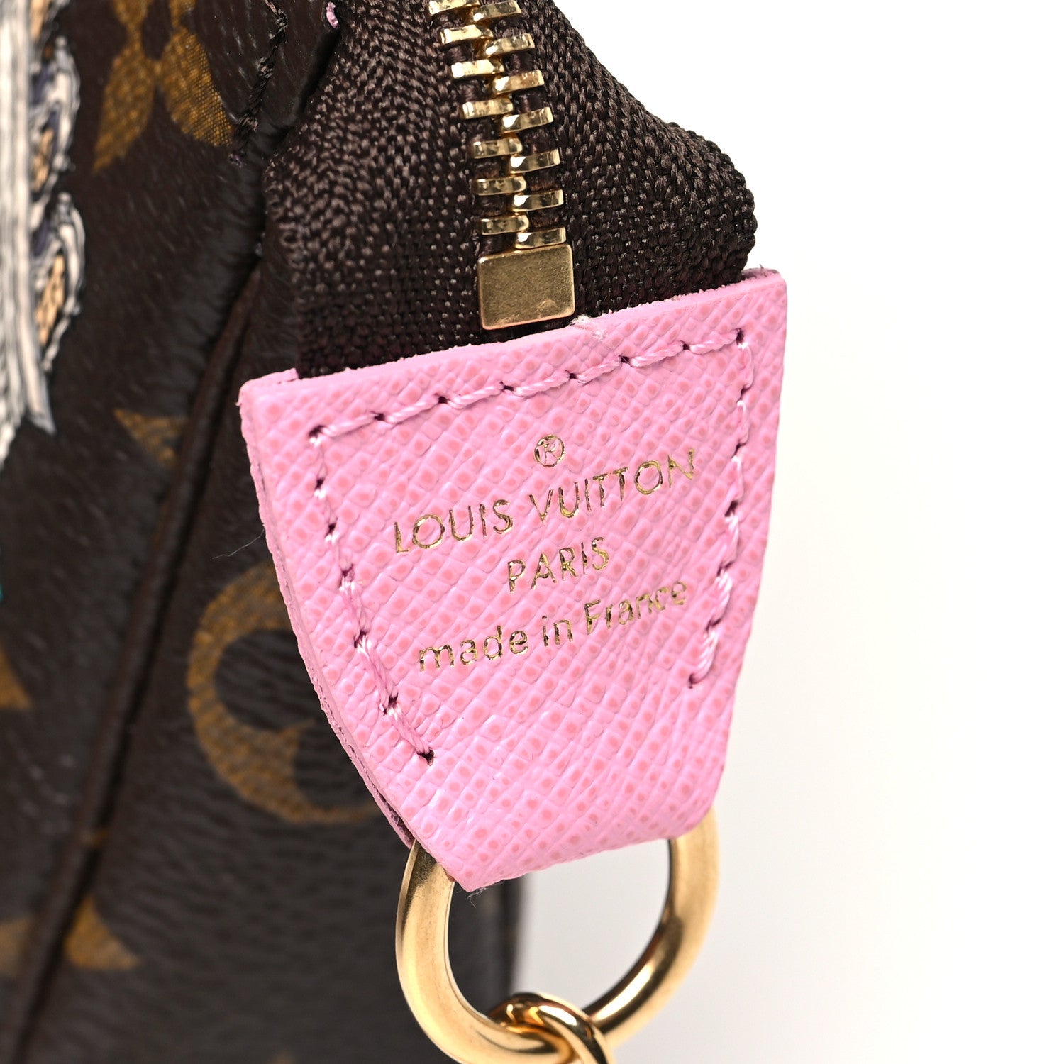 Louis Vuitton Monogram 2022 Christmas Animation Paris Mini Pochette Accessories Pink 6 of 10