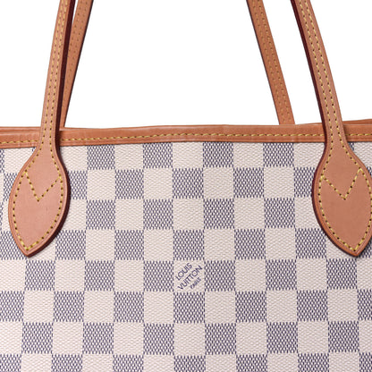 Louis Vuitton Damier Azur Neo Neverfull MM Rose Ballerine 11 of 16