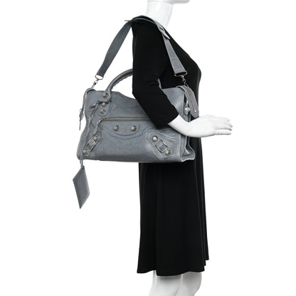 Balenciaga Agneau Giant 21 Silver Hardware City Ardoise 2 of 10