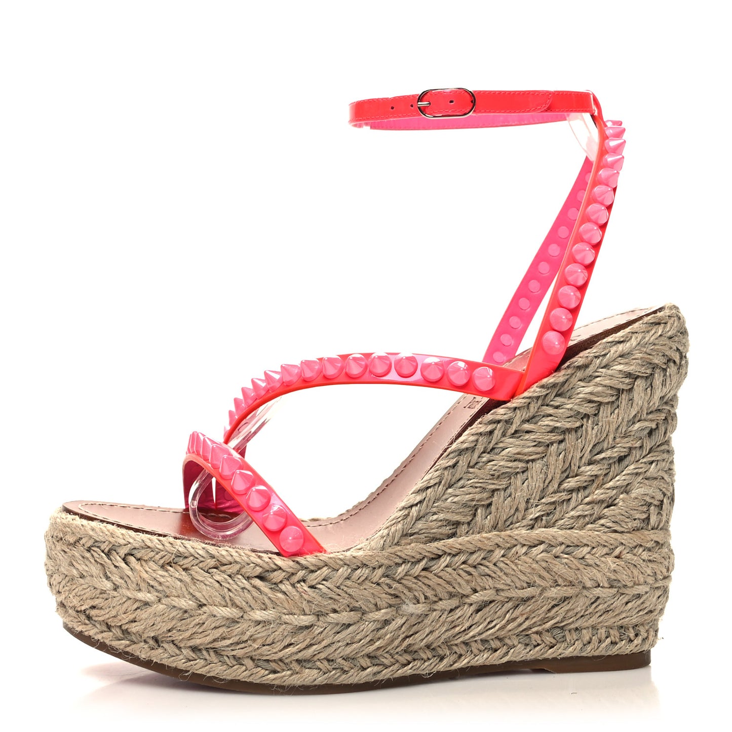 Patent Mafaldina 120 Wedge Sandals 37 Pink