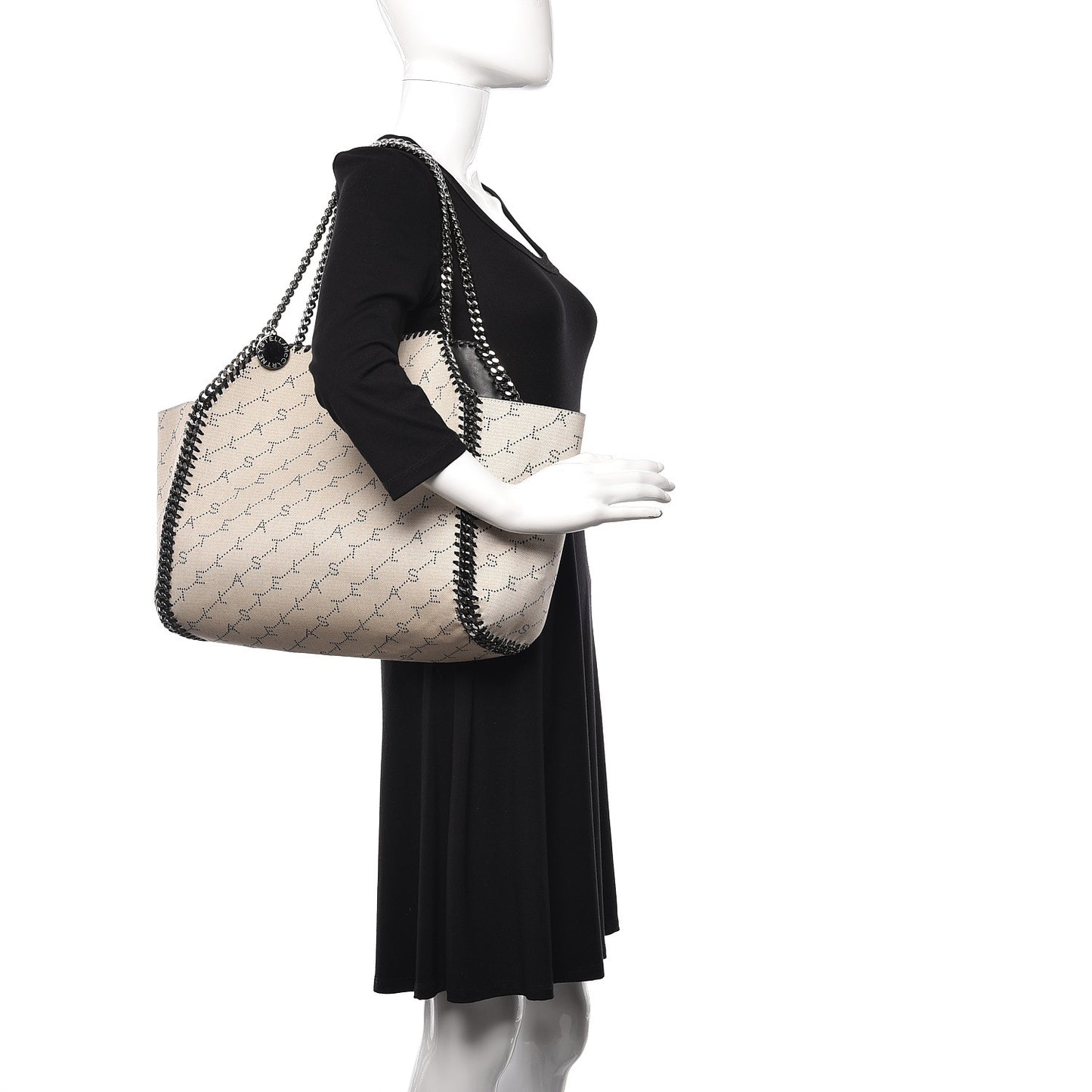 Canvas Logo Falabella Reversible Tote Sand
