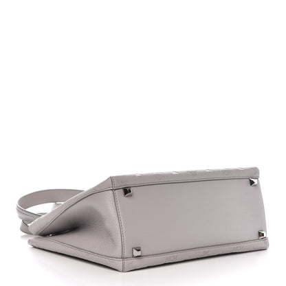 MCM Calfskin Ottomar Monogram Sarah Convertible Hobo Dove 5 of 9