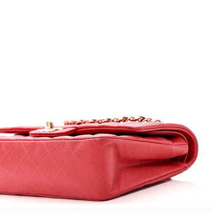 Chanel Caviar Quilted Medium Double Flap Red 10 of 11