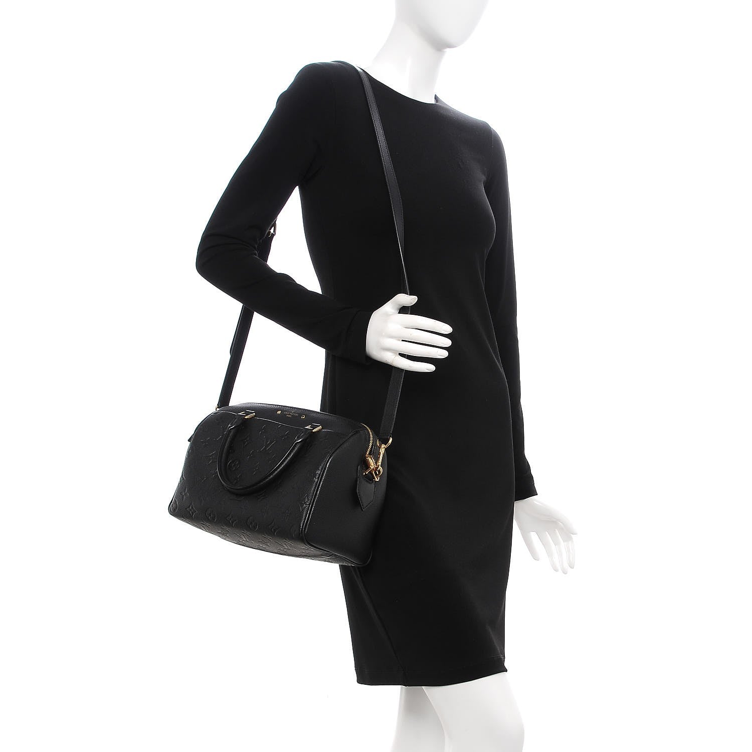 Louis Vuitton Empreinte Speedy Bandouliere 25 NM Black 2 of 9