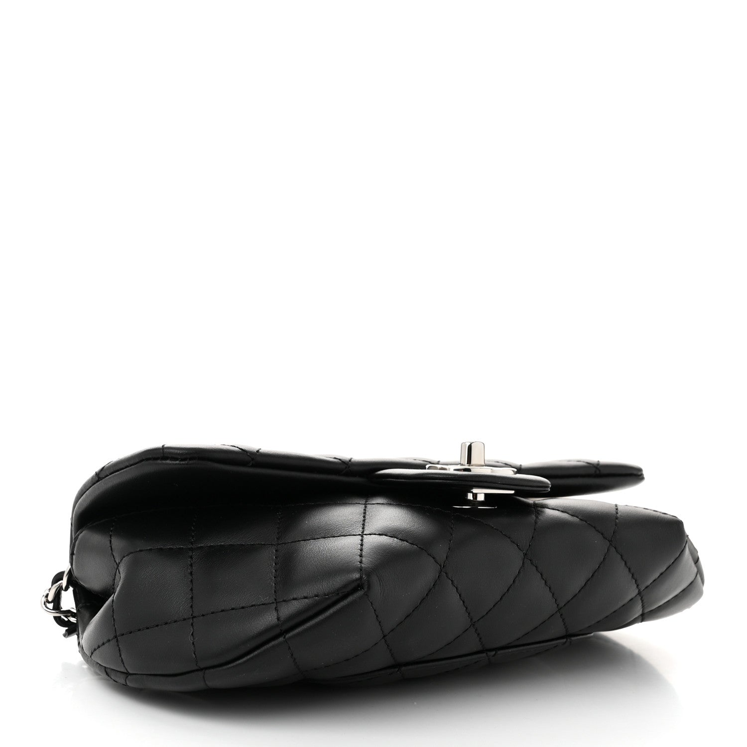 Chanel Calfskin Quilted CC Uniform Flap Belt Bag Black 4 of 11