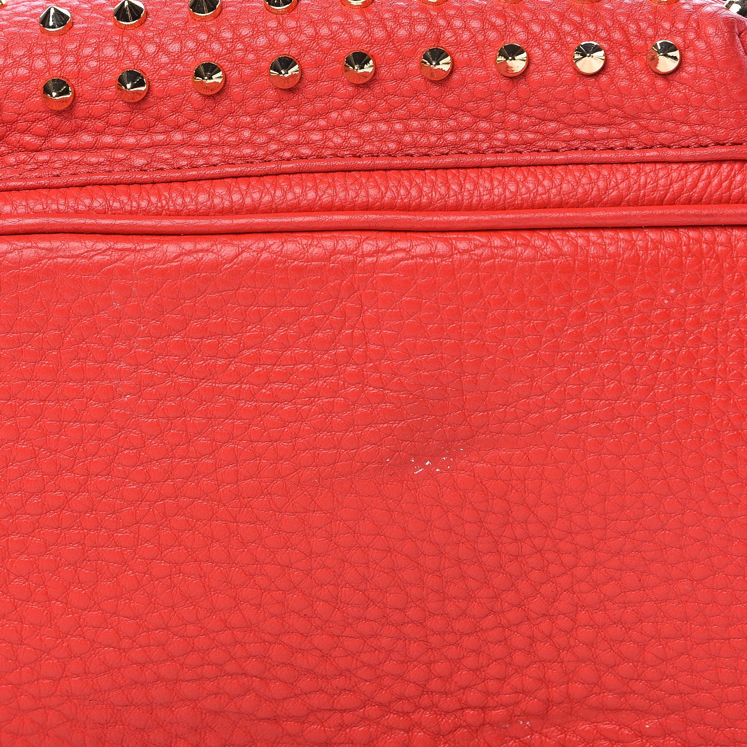 MCM Calfskin Swarovski Small Stark Diamond Backpack Red 16 of 16