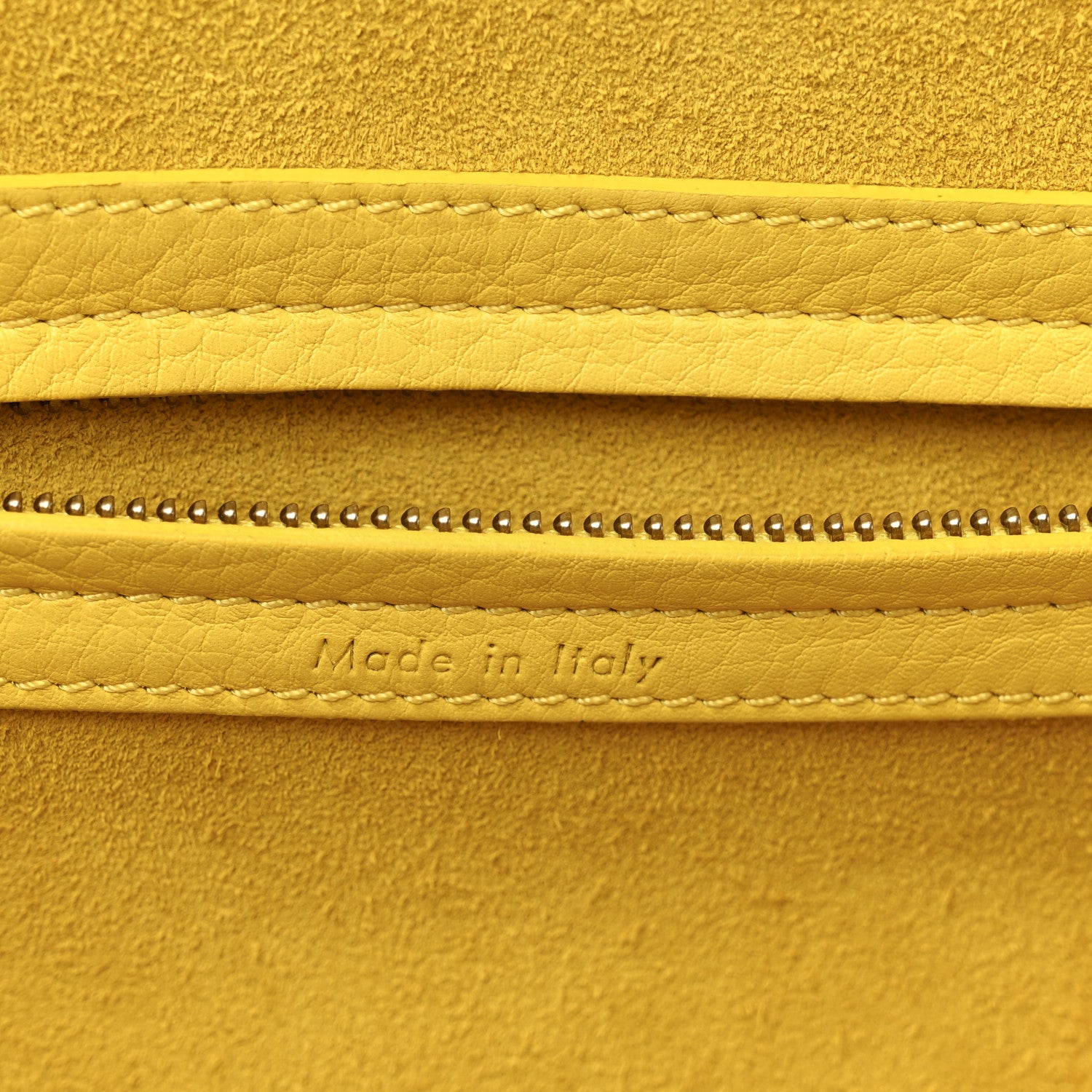 Celine Supple Calfskin Medium Phantom Luggage Sun Yellow 6 of 10