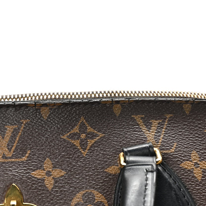 Louis Vuitton Monogram Flower Zipped Tote MM Black 11 of 11