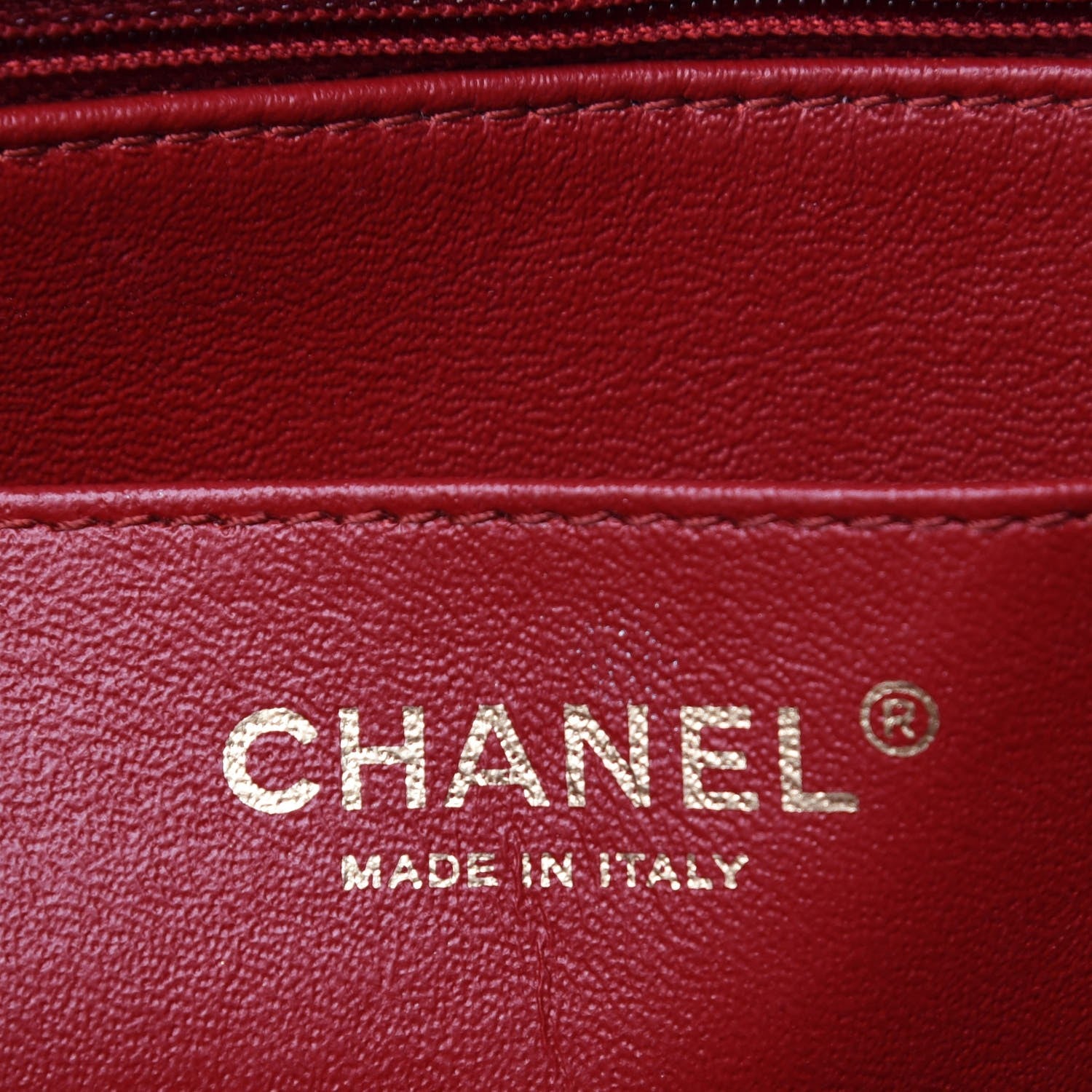 Chanel Crumpled Grained Calfskin Flap Red 6 of 8