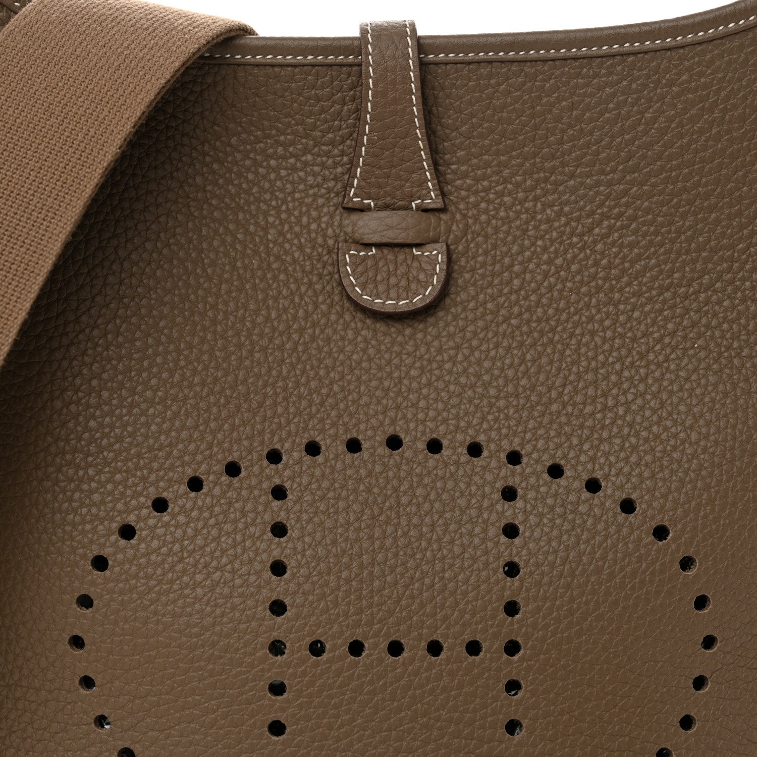 Hermes Taurillon Clemence EVELYNE III PM Etoupe 8 of 11