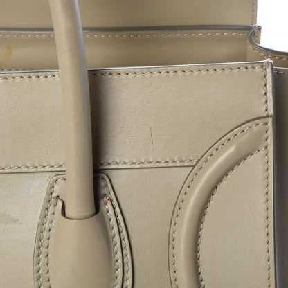 Celine Smooth Calfskin Mini Luggage Light Grey 18 of 31