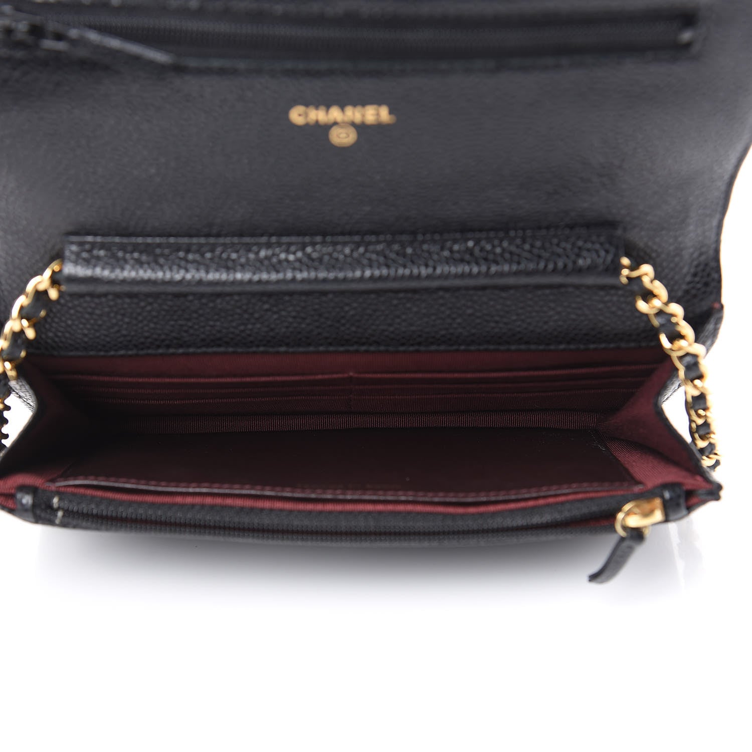 Chanel Caviar Quilted Wallet On Chain WOC Black 5 of 12