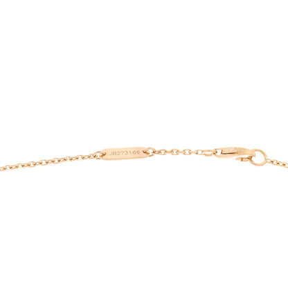 Van Cleef & Arpels 18K Yellow Gold Turquoise Vintage Alhambra Pendant Necklace 5 of 5
