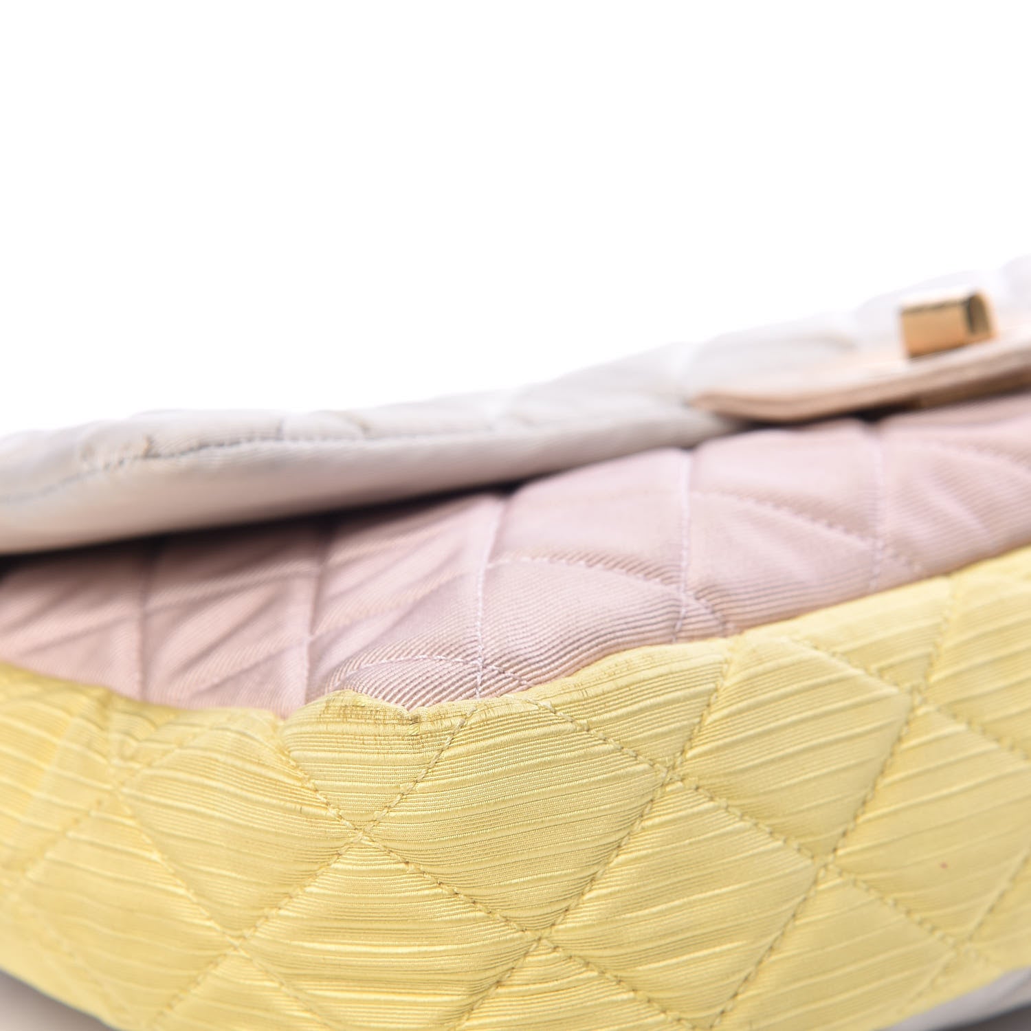Chanel Grosgrain Satin Tri-Color 2.55 Reissue Flap Grey Pink Gold 14 of 19