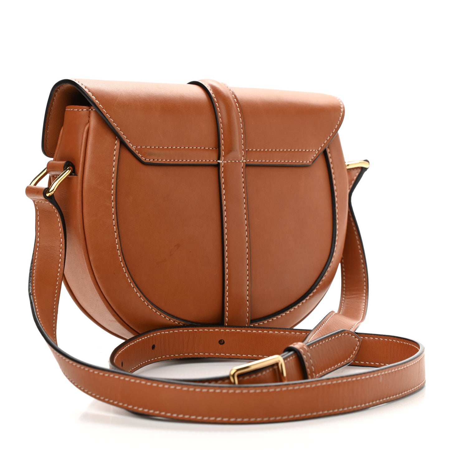 Natural Calfskin Besace Small 16 Tan