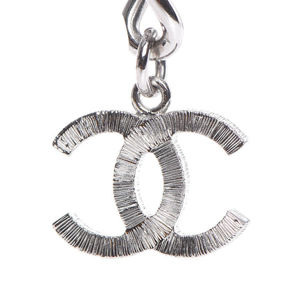 Chanel Bead Crystal Multi Strand CC Cross Necklace Black 3 of 7