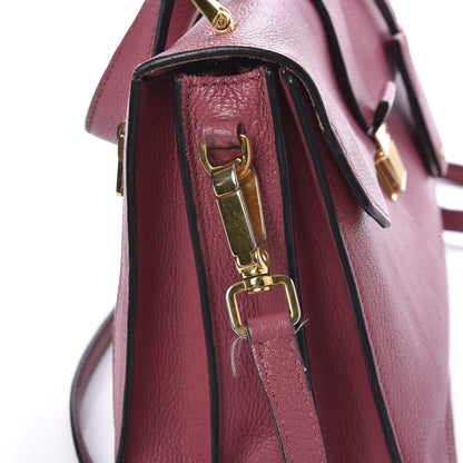 Miu Miu Goatskin Madras Top Handle Bag Bruyere 11 of 11