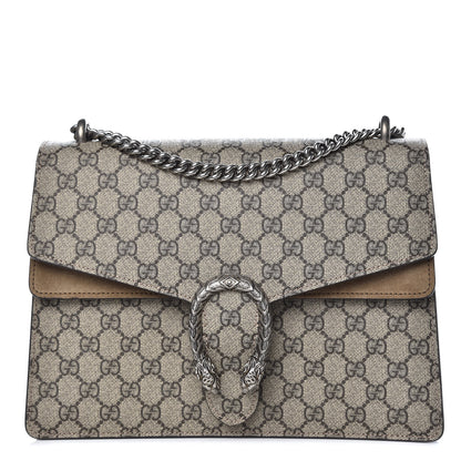 Gucci GG Supreme Monogram Medium Dionysus Shoulder Bag Taupe 1 of 8