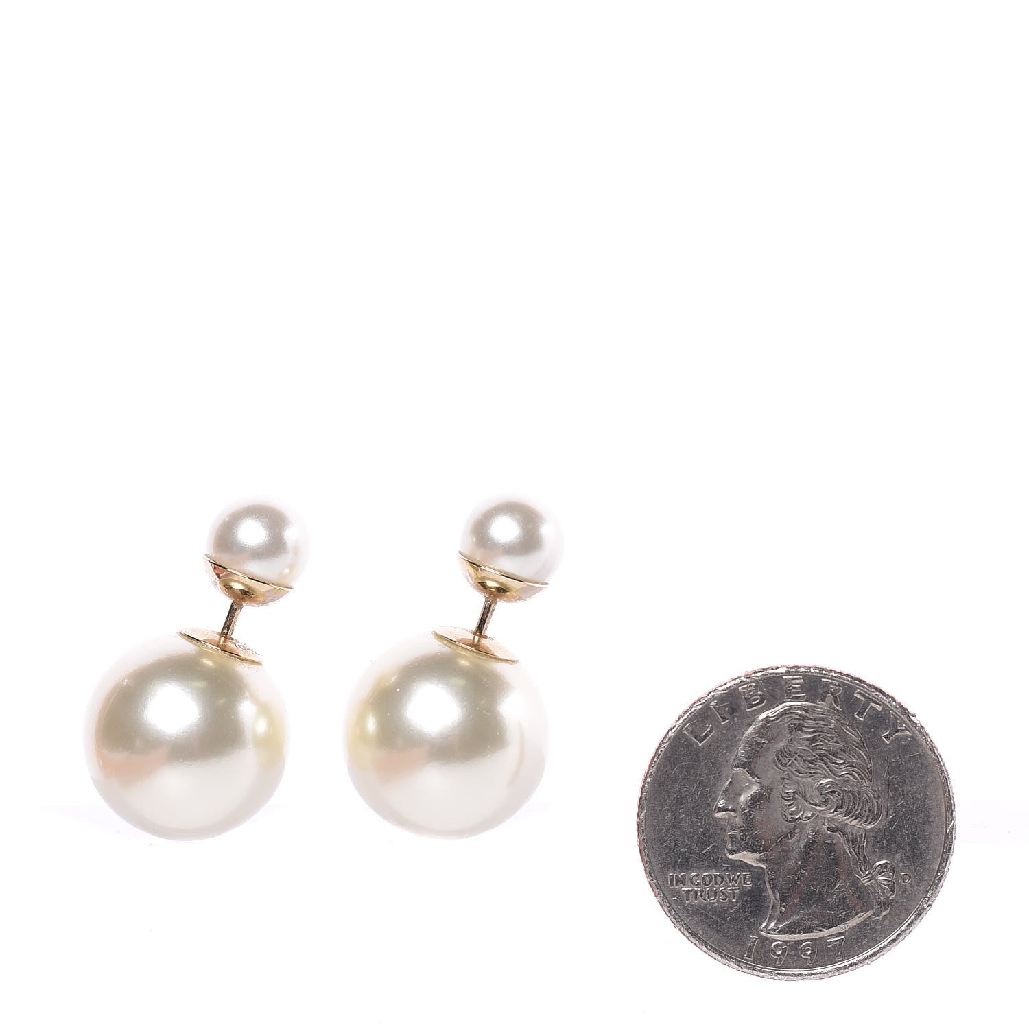 Christian Dior Pearl Mise En Dior Tribal Earrings 2 of 4