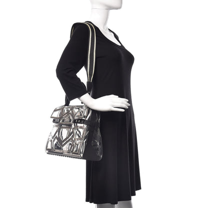 Delvaux Vinyl Gladiator Tempete Satchel Antique Silver 2 of 9