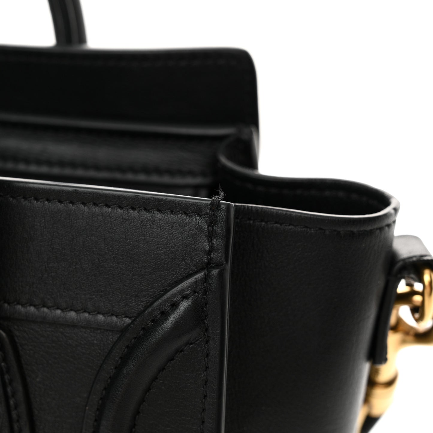 Smooth Calfskin Nano Luggage Black