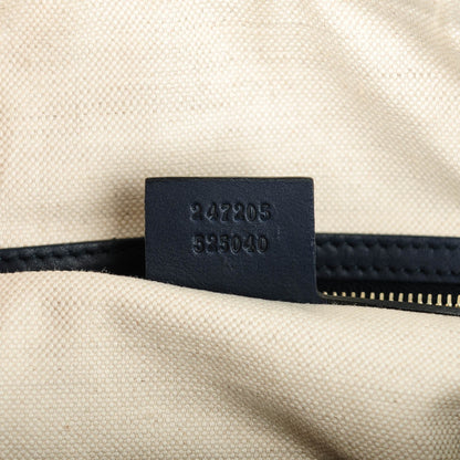 Gucci Calfskin Microguccissima Trim Medium Boston Blue Sapphire 9 of 10