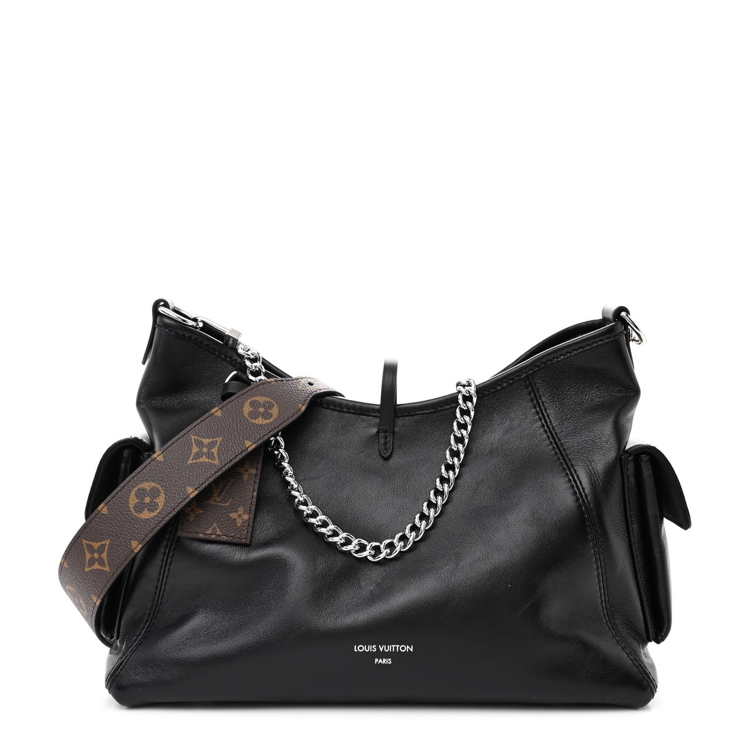 Louis Vuitton Lambskin CarryAll Cargo Vibe PM Black 1 of 10