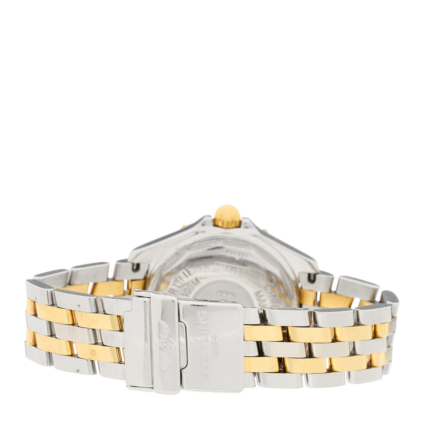 Stainless Steel 18K Yellow Gold Diamond Mother of Pearl 31mm Quartz Watch D67365