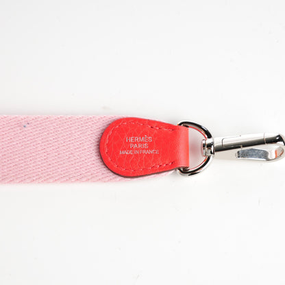Hermes Taurillon Clemence Amazone Evelyne TPM Rouge Pivoine Rose Sakura 8 of 9