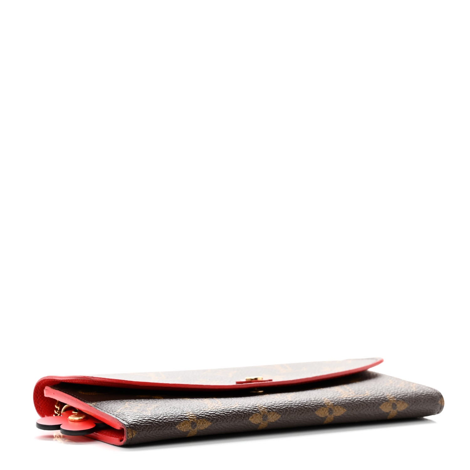 Louis Vuitton Monogram Bloom Flower Emilie Wallet Rouge 4 of 9