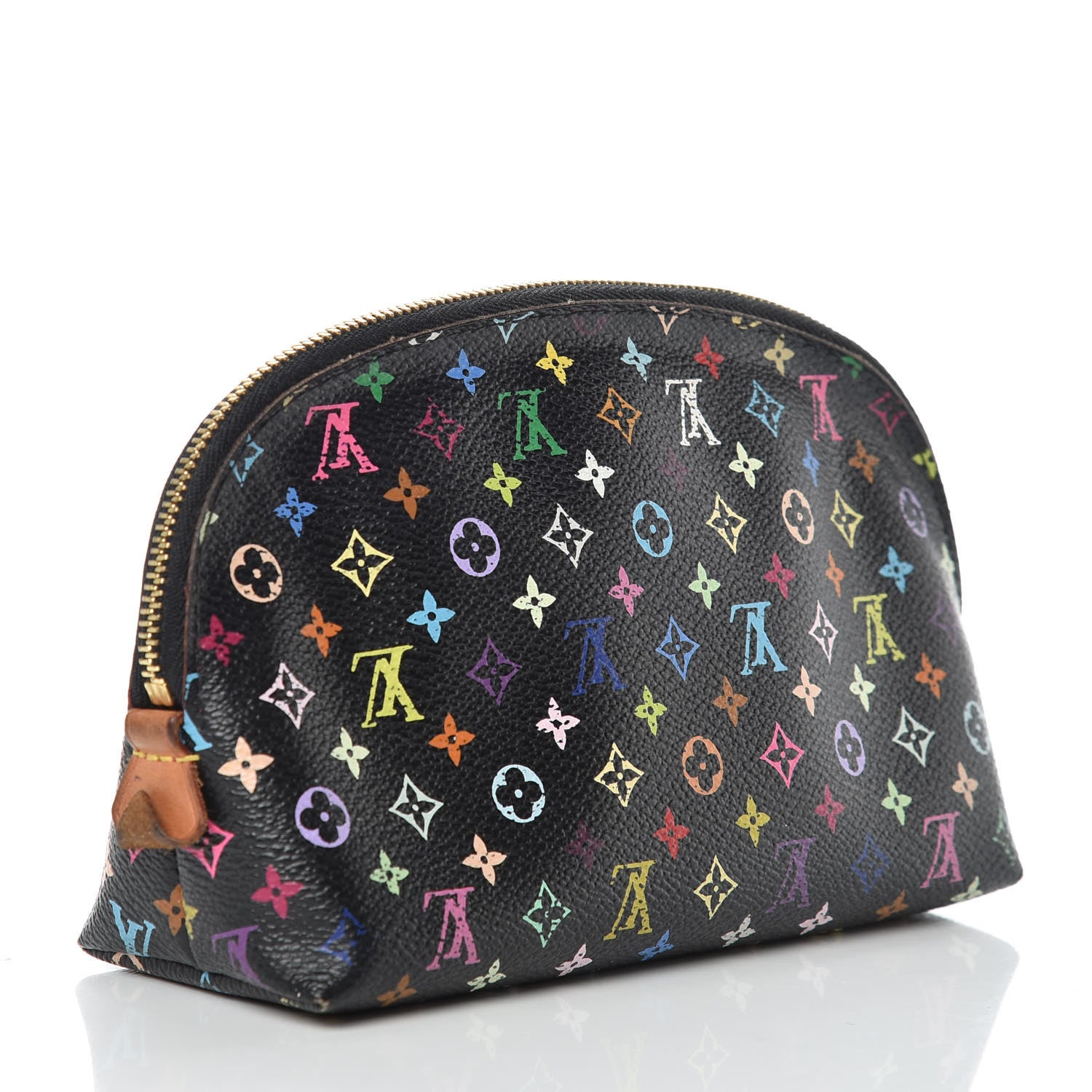 Louis Vuitton Monogram Multicolor Cosmetic Pouch Black Grenade 3 of 14