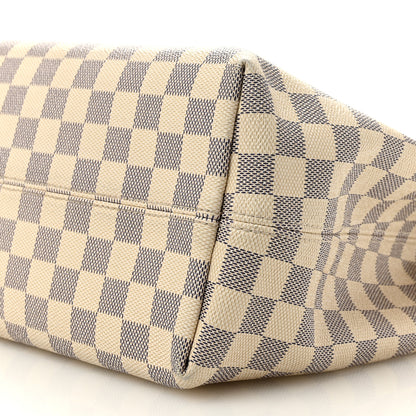 Louis Vuitton Damier Azur Graceful MM Rose Ballerine 10 of 14