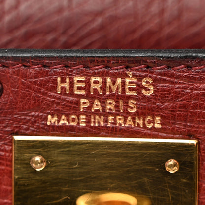 Hermes Ostrich Kelly Sellier 28 Rouge H 6 of 16