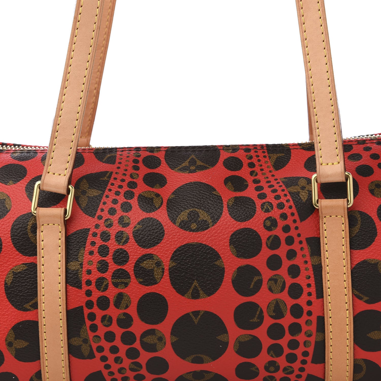 Louis Vuitton Monogram Kusama Pumpkin Dots Papillon 30 Red 11 of 11