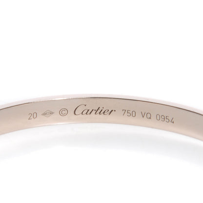 Cartier 18K White Gold LOVE Cuff Bracelet 20 4 of 5