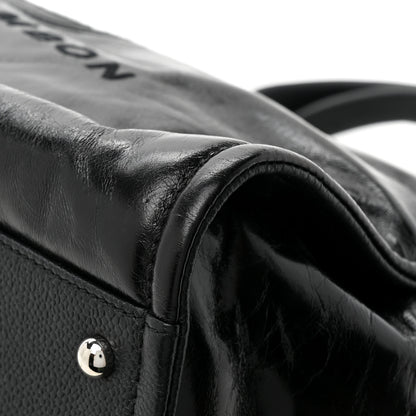 Chanel Glazed Calfskin Medium Deauville Tote Black 14 of 14