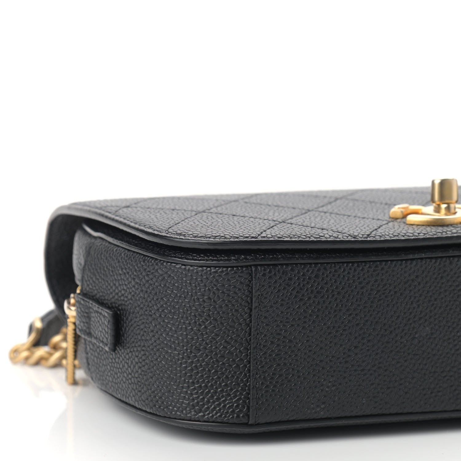 Chanel Caviar Stitched Messenger Flap Bag Black 7 of 11
