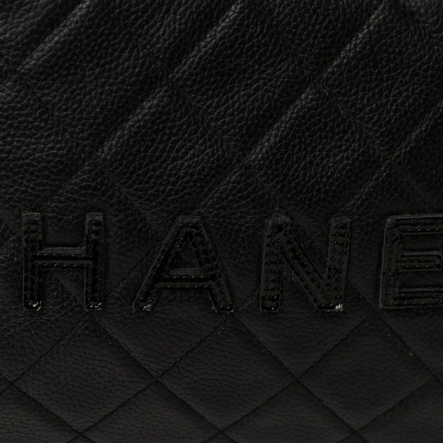 Chanel Caviar Patent Quilted Bowler Black 16 of 23