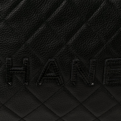 Chanel Caviar Patent Quilted Bowler Black 16 of 23
