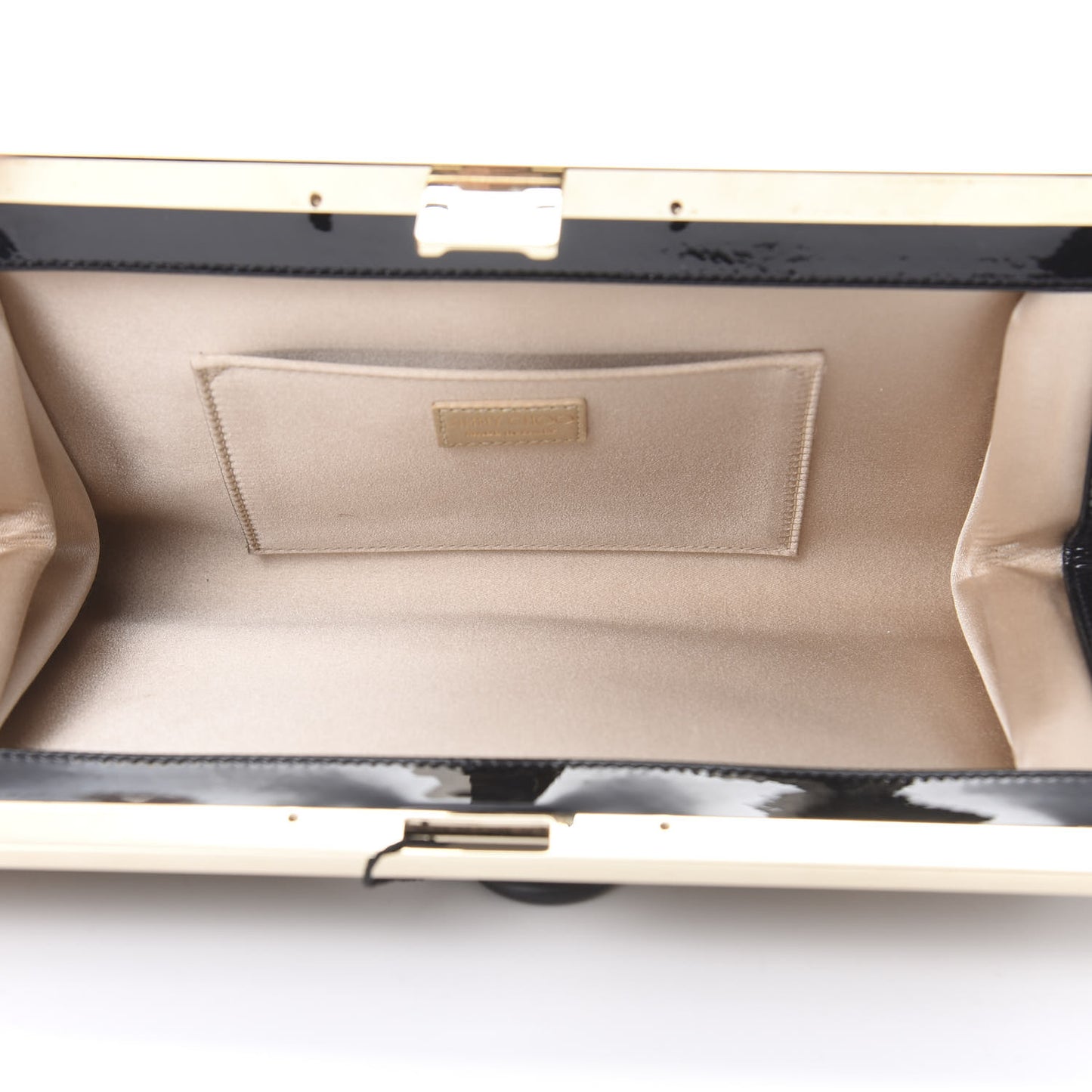 Calfskin Lace Camille Clutch Black
