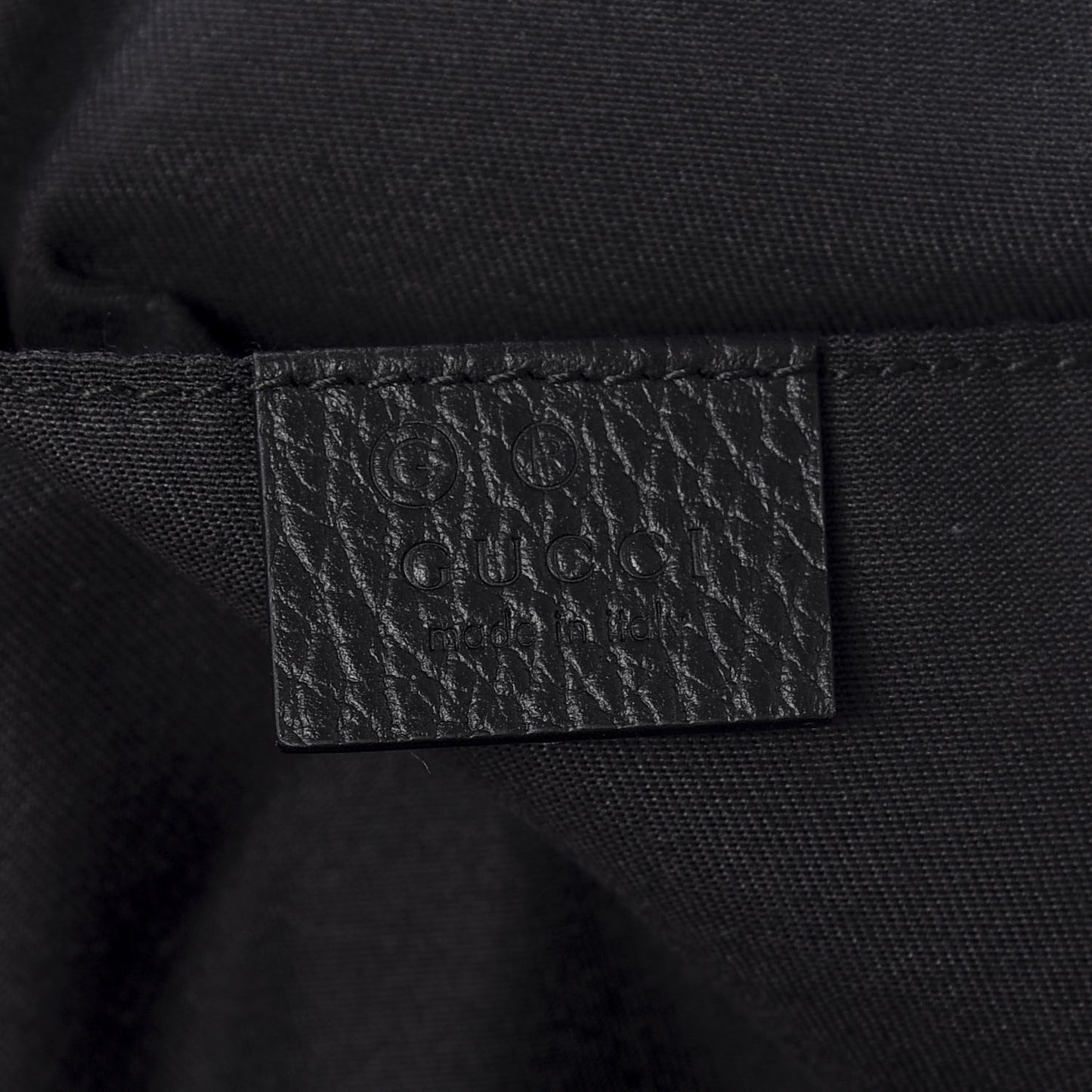 Nylon Monogram Fanny Pack Belt Bag Black