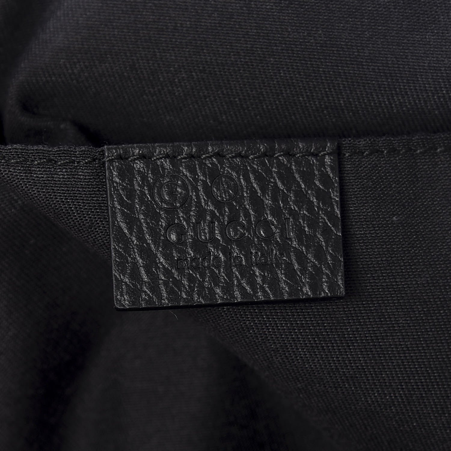Gucci Nylon Monogram Fanny Pack Belt Bag Black 5 of 9