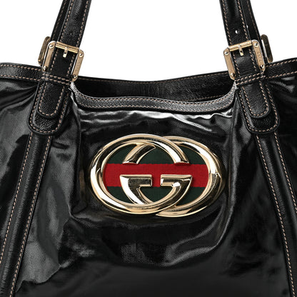 Gucci Dialux Medium Britt Tote Black 7 of 9
