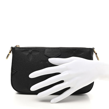 Louis Vuitton Empreinte Monogram Giant Multi Pochette Accessories Mini Pochette Black 2 of 8